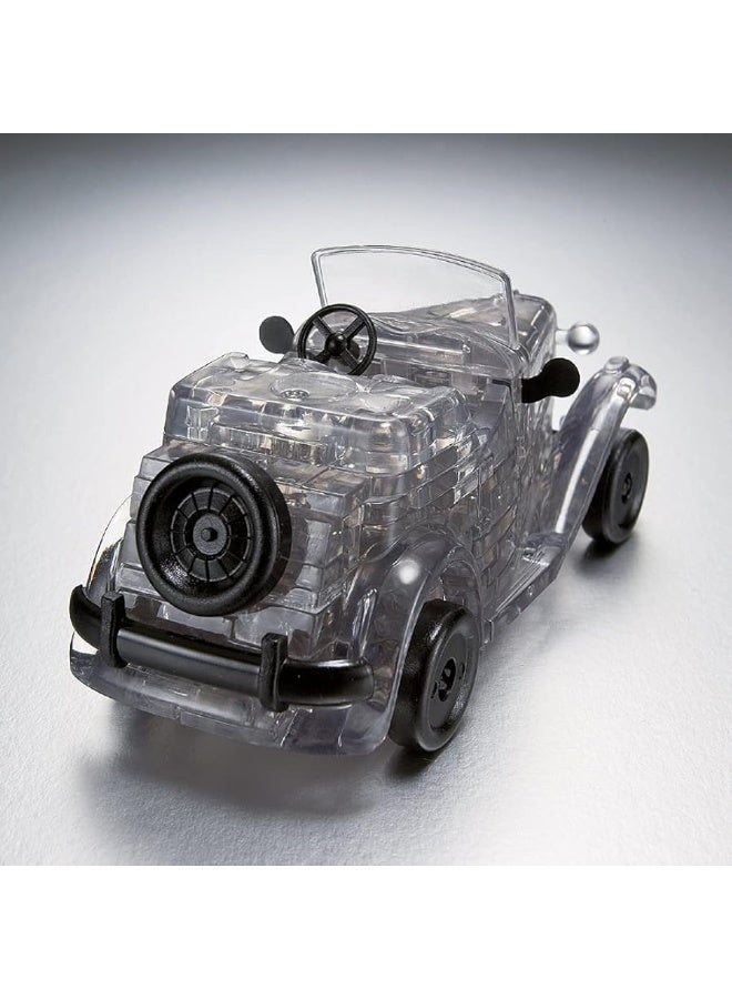 ذهب 3D سيارة قديمة ألغاز كريستال، تجميع DIY لغز دماغي، كتل ألغاز للأطفال نموذج تعليمي 3D، ديكور مكتبي للبالغين، للأطفال 14 وما فوق، 54 قطعة (رمادي) - Image 2